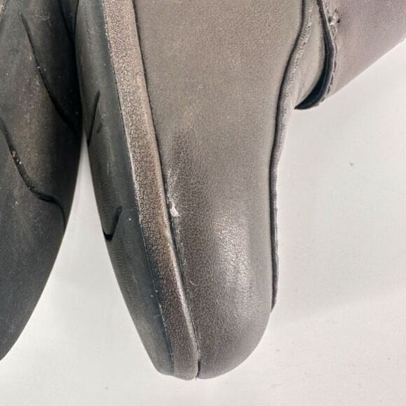 Clarks Collection Women's Leather Block Heel Side Zip Pumps Heels Taupe Size 8M - Picture 5 of 12